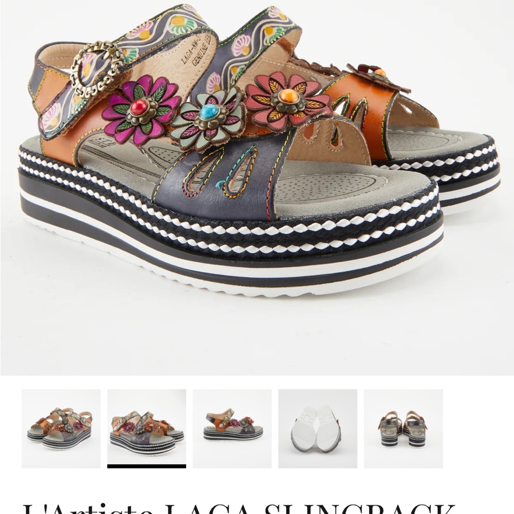 Women’s size 39 L’ARTISTE GENUINE LEATHER SPRING STEP sandals